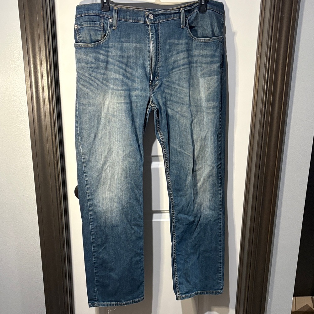 Levi's Men's Faded Blue Straight Jeans